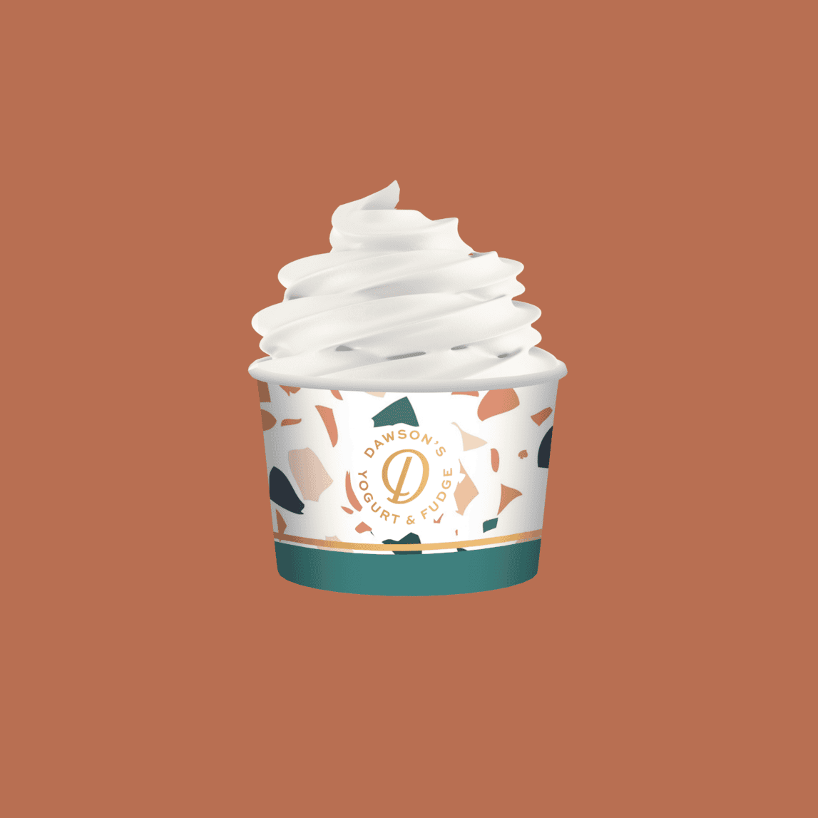 dawsons ice cream cup with bg